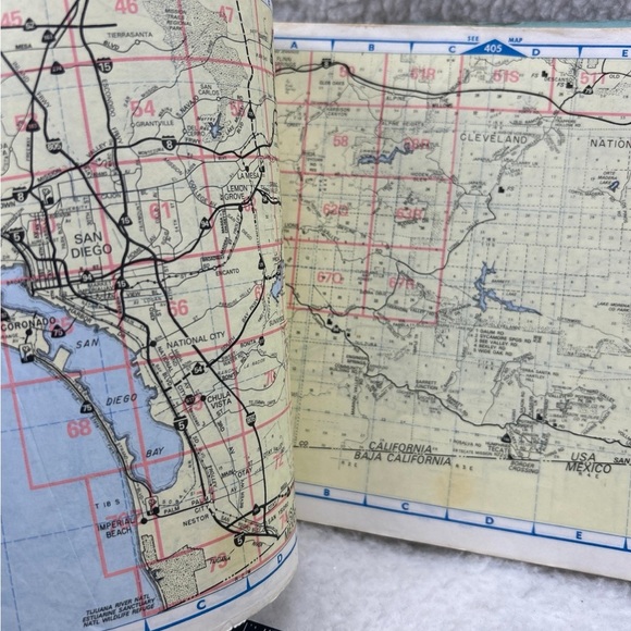 Thomas Guide San Diego Counties 1991 California spiral book - Picture 8 of 12